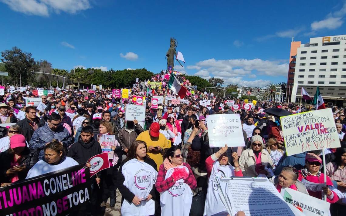 Marchan En Contra De Plan B De La Reforma Electoral - El Sol De Tijuana ...